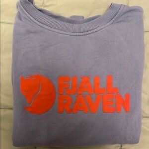 Fjallraven Purple Sweatshirt with Red Logo